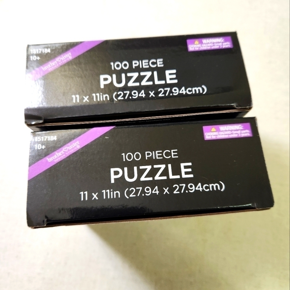 NIB 2/100 piece Dogs in Eye Glasses Puzzle Bundle 11 x 11 each - Picture 2 of 4